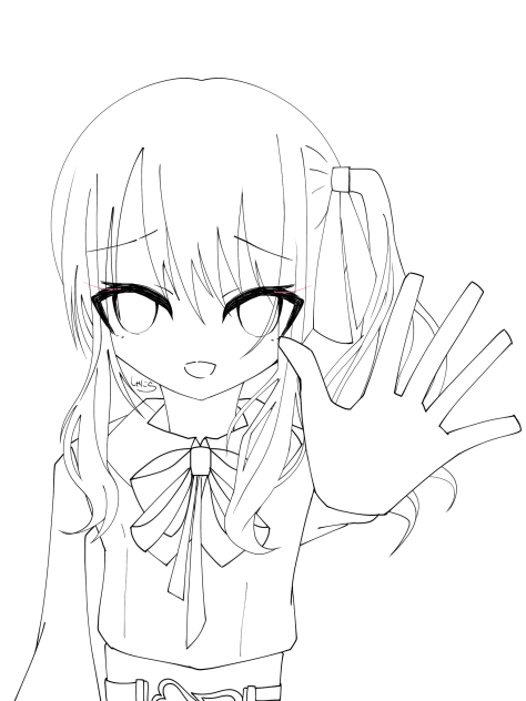 瑞希ちゃん線画 - ibisPaint