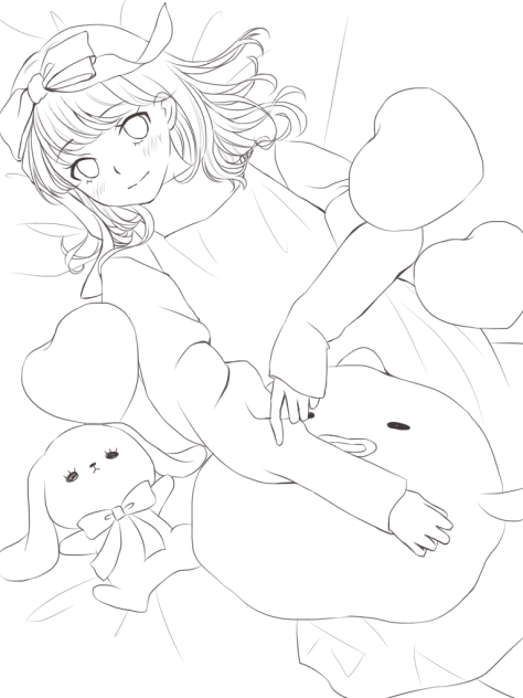 ぬりえ(（U・×・U）є(･Θ･｡)э››~♡)