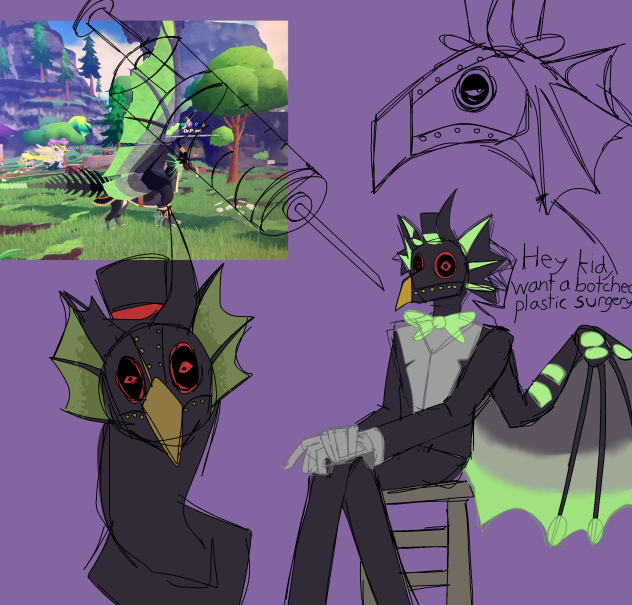Doodles of my Roblox griffins destiny oc