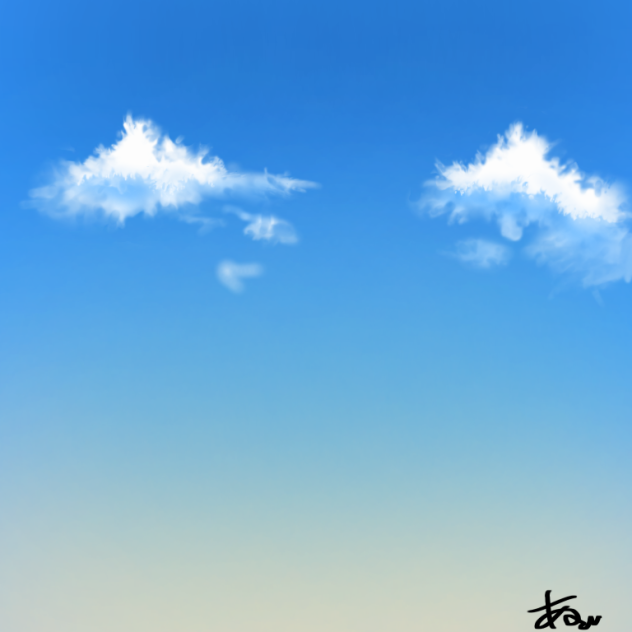 雲描いてみた