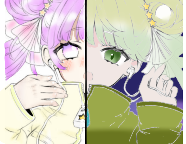 塗り絵　合作