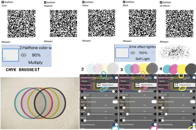 CMYK halftone brushes!