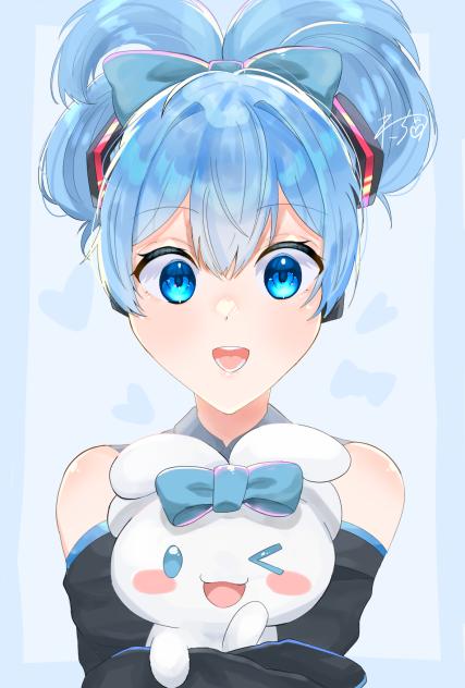 初音ミク&シナモロール