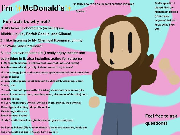 Things about me!