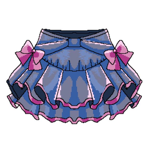 y2k skirt ribbon