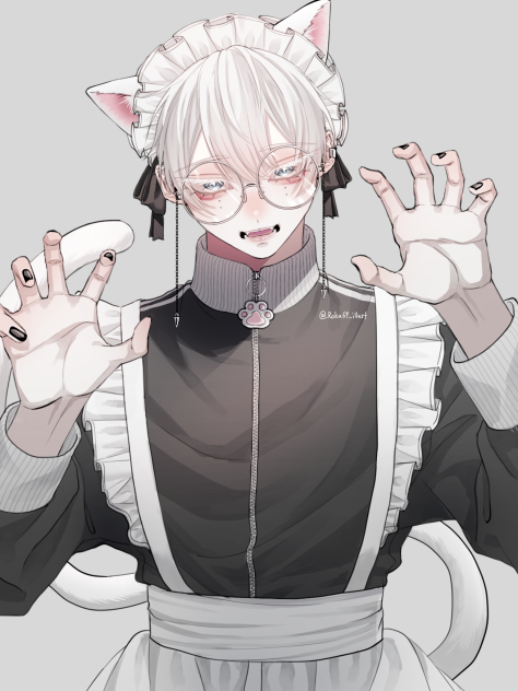 白猫メイドくん