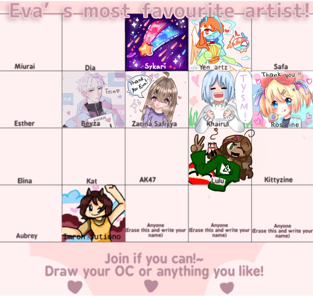 ~Eva’s favorite artists collab~