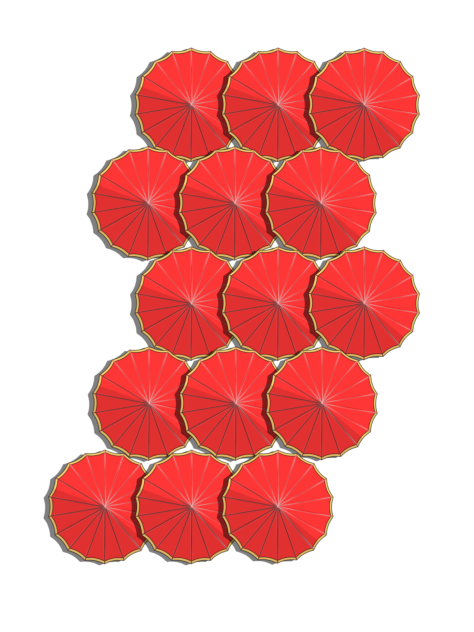 Material - umbrella Decoration plain 02