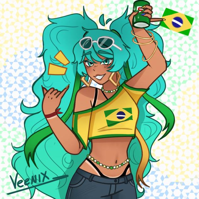 Hatsune Miku Brasileira‼️🇧🇷  (remake)
