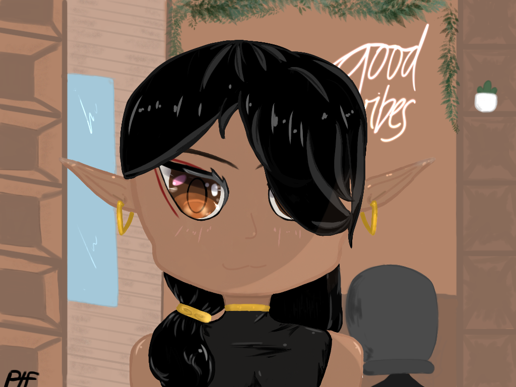 My OC but chibi - ibisPaint