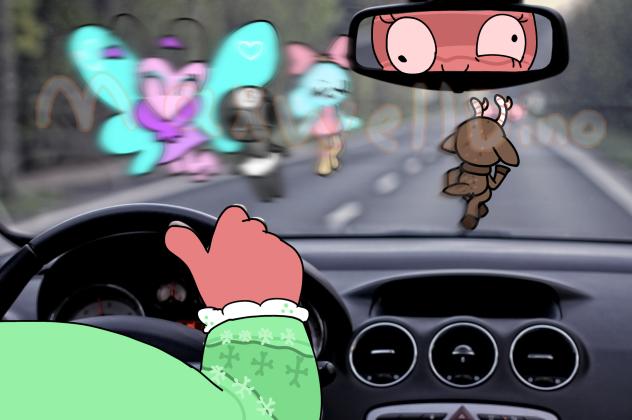 Asgore runs over dess meme
