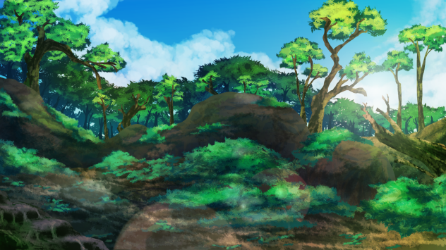 Mountain and trees (Ver.02)