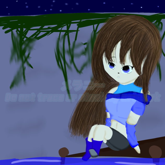 Lineless art 🌙⭐️💧🌊