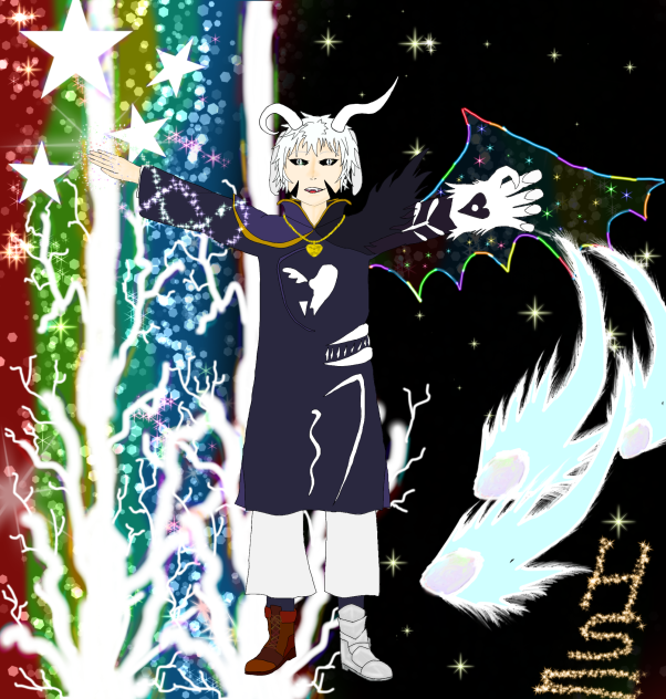 アズリエル・ドリーマー擬人化　描いてみた　ハーフ注意‼︎