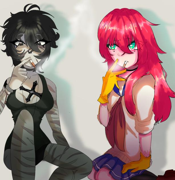 This chick is weird..