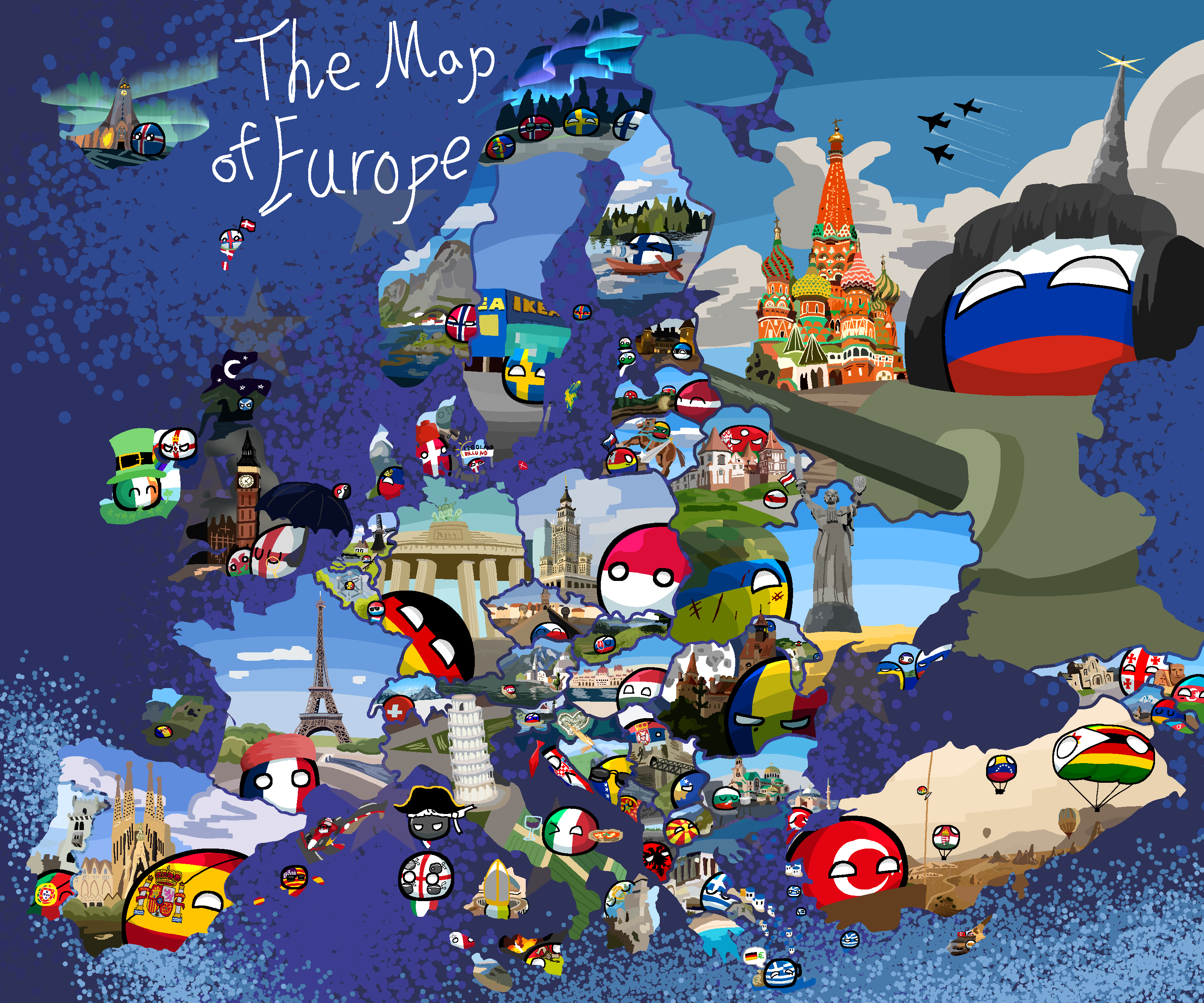 The Map of Europe - ibisPaint