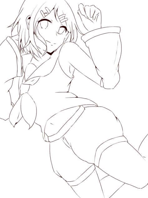 線画 塗ってください