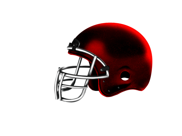 American Football Helmet (red)