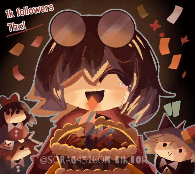 1k followers Thx!🎉