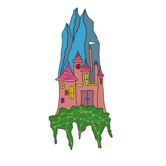 castle on an island - ibisPaint