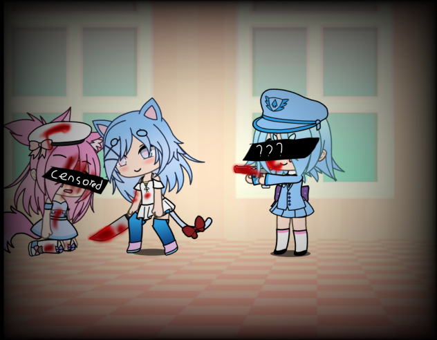 Cringe gacha bloody art😊