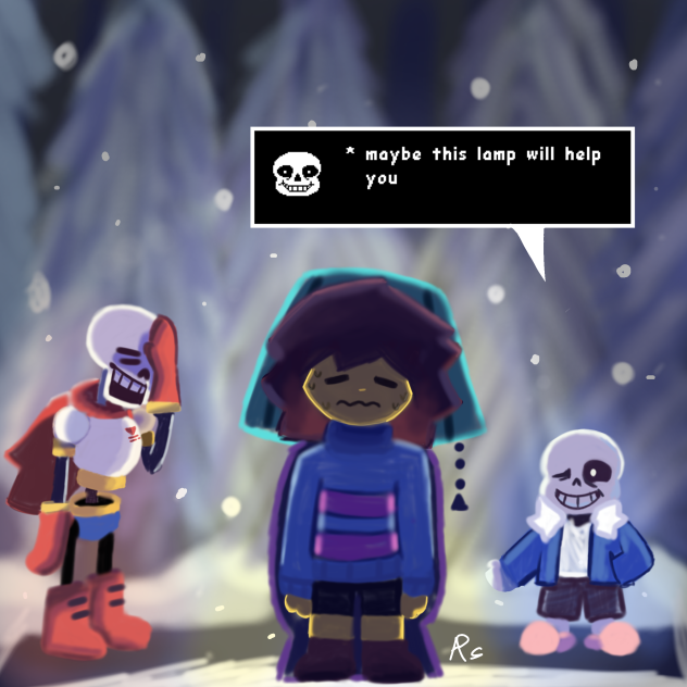 Sans and Papyrus doing silly things