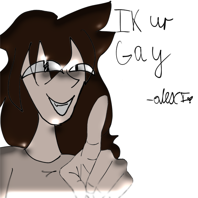 Poor drawn Sasha knows ur secret