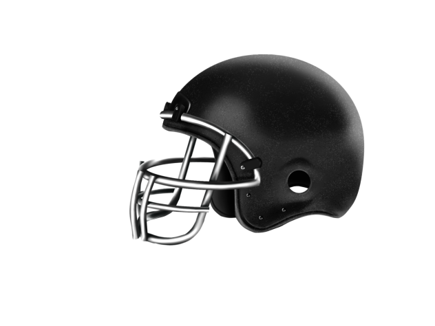 American Football Helmet (black)