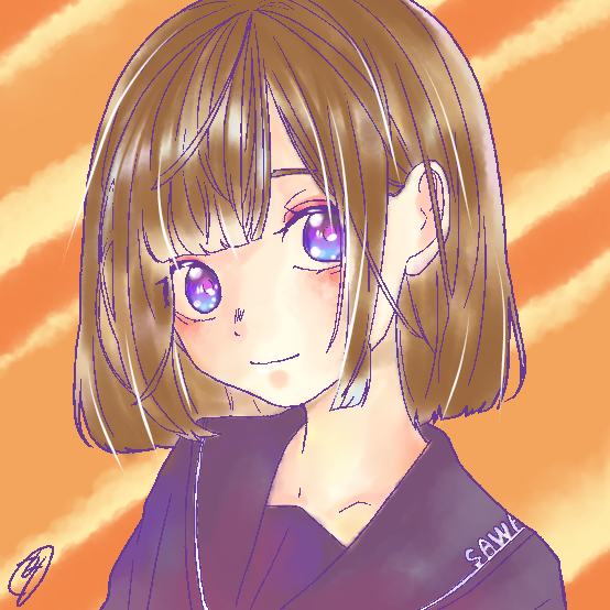 茶髪女の子
