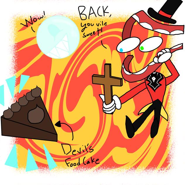 Caine and Devils Food Cake