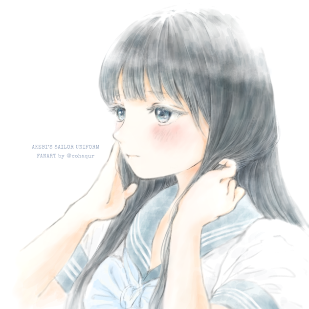 明日ちゃんのセーラー服 描いてみた その20（関連含む）