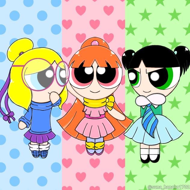 Powerpuff girls as The chipettes