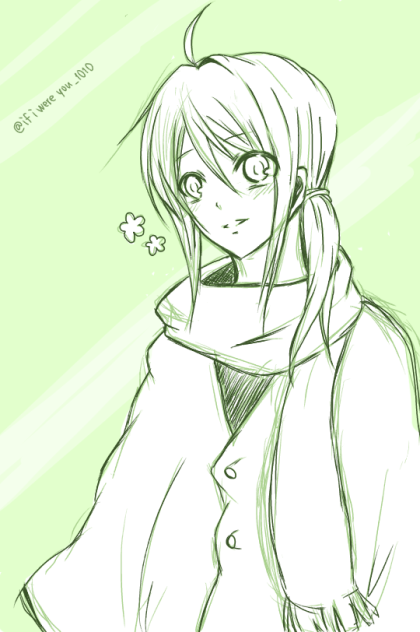女の子 らくがき