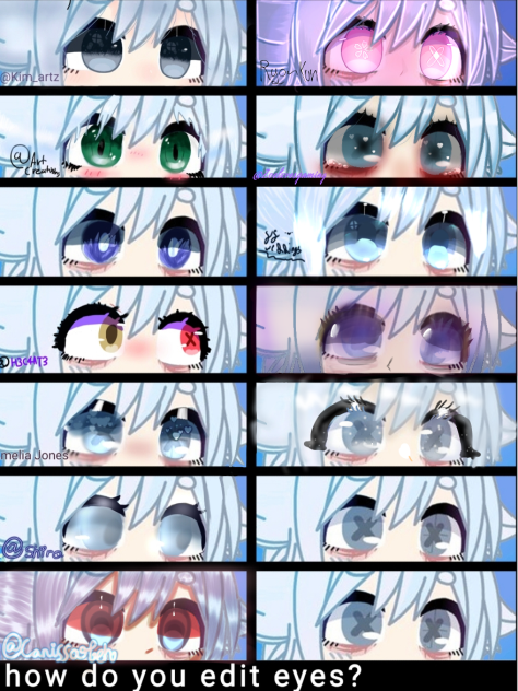 How do you edit eyes