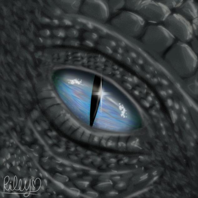 dino eye semi-realistic