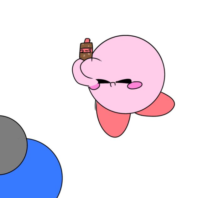 カービィがコーラをふるだけ