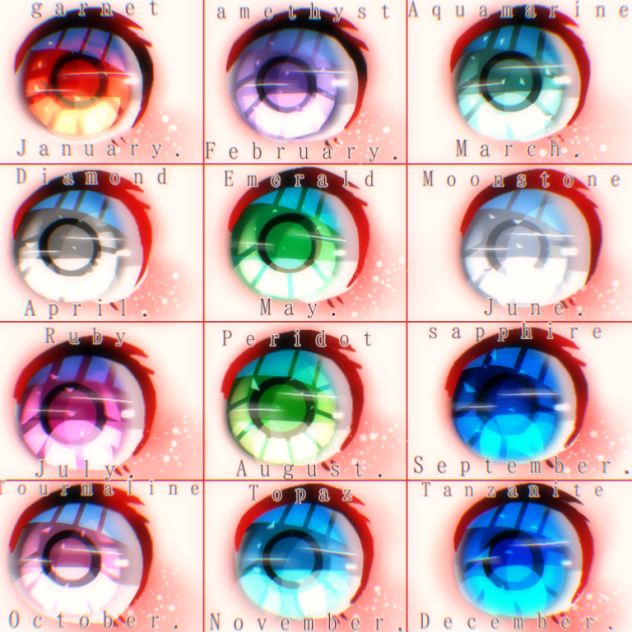 Birthstone eyes
