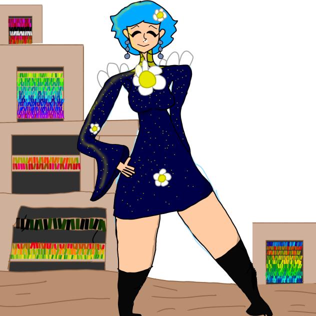 Flowers In The Library