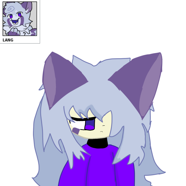 Lang as a human 💜🤍