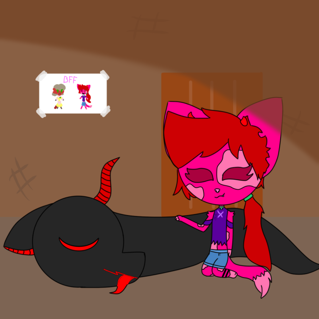 Hauzi and his pet, Lucifer