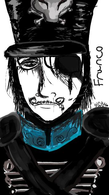guts and blackpowder oc portrait