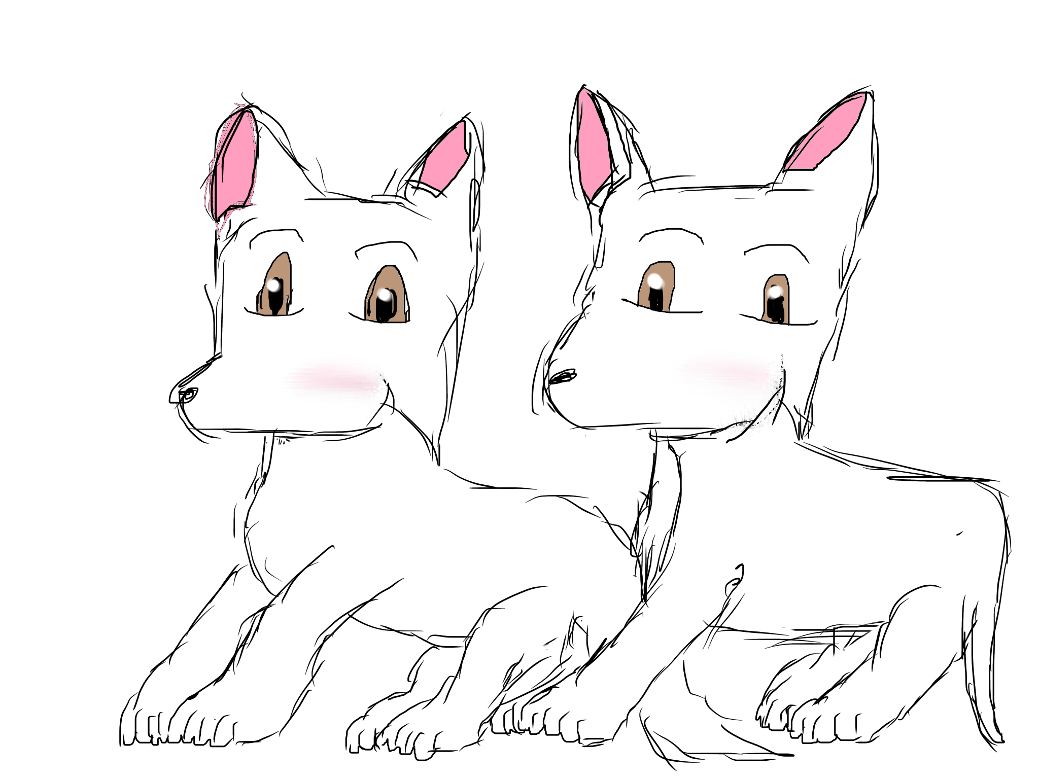 Two Dogs (Speed Draw) ibisPaint