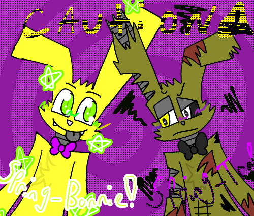 Spring Bonnie and spring trap - ibisPaint