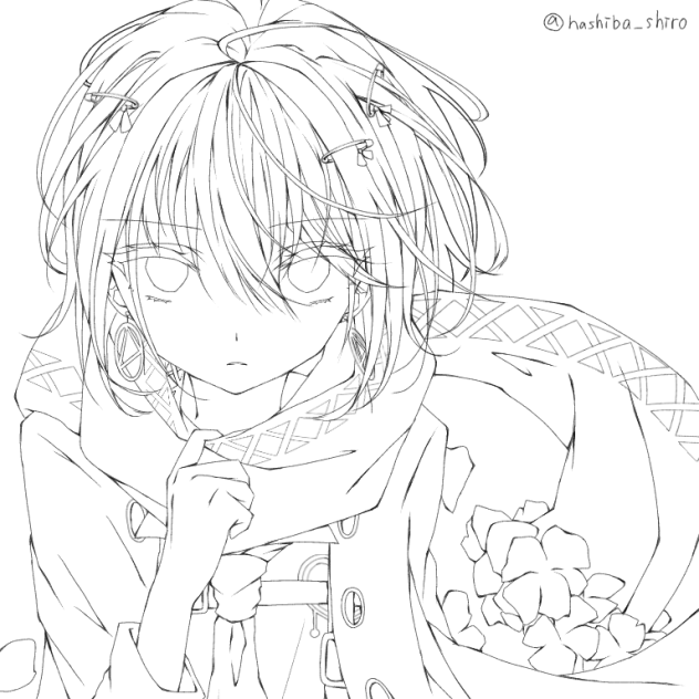ましろくん　線画