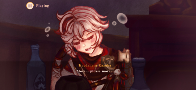 Kazuha gets drunk (original from event)