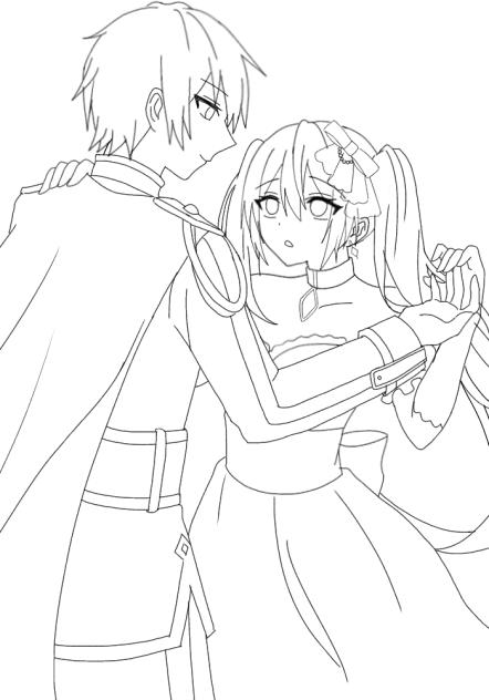 サンドリヨン 線画