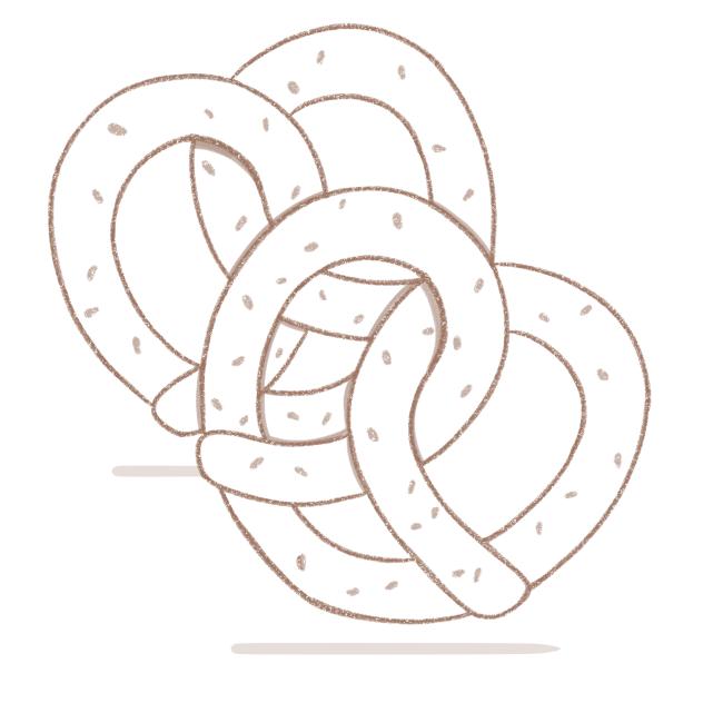 Bread - Pretzel Outline
