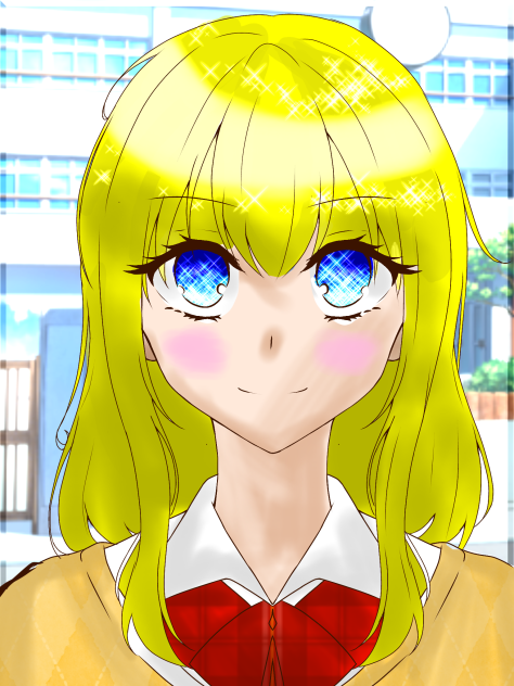 교복입은 학생 채색