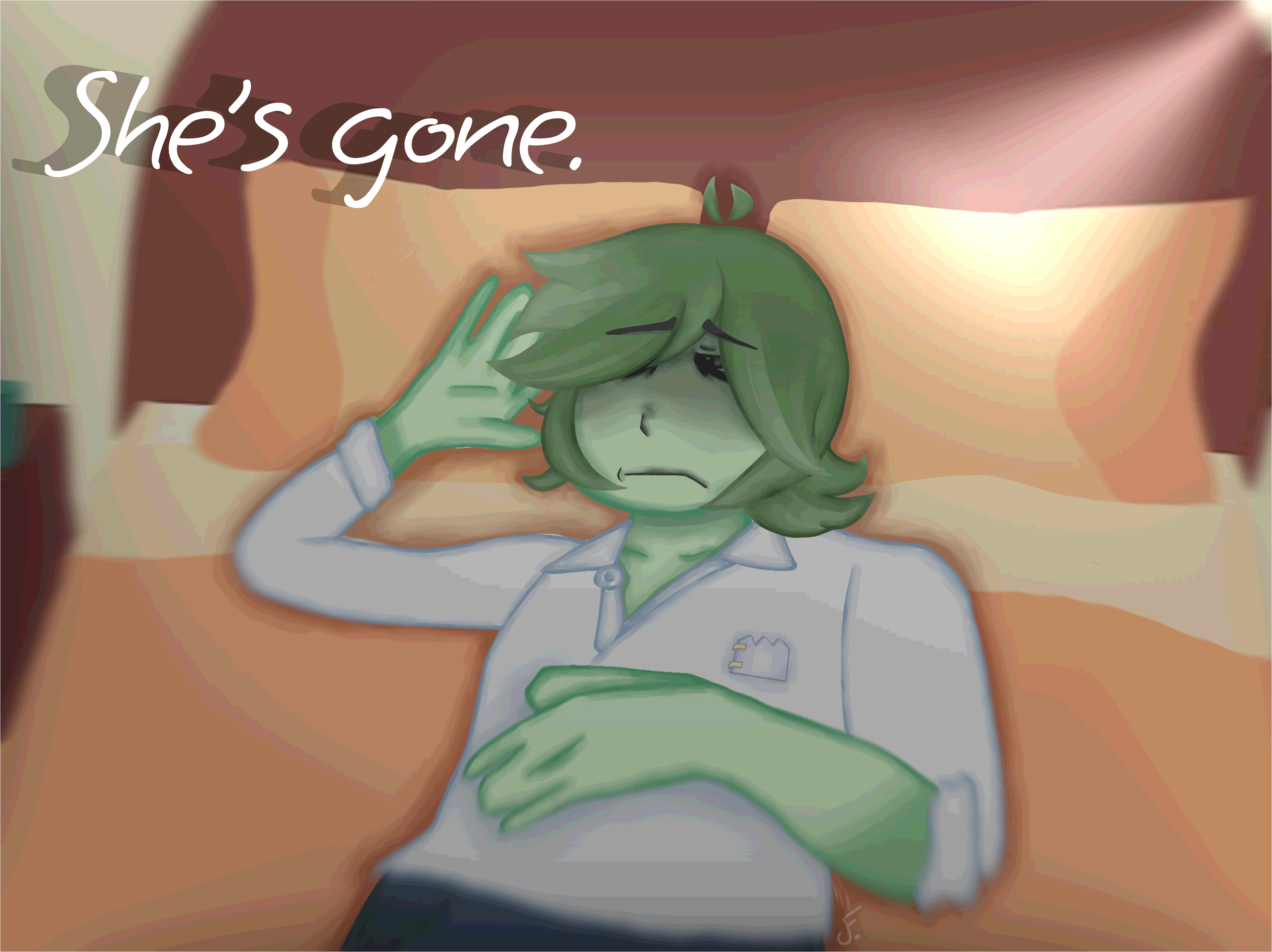 She’s gone. - ibisPaint