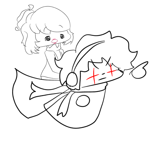 Cutely redraws Heidi's edit ahaha